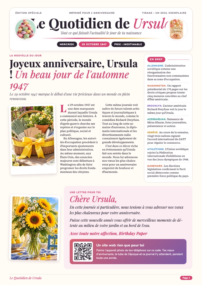 Journal de Ursula, page 1