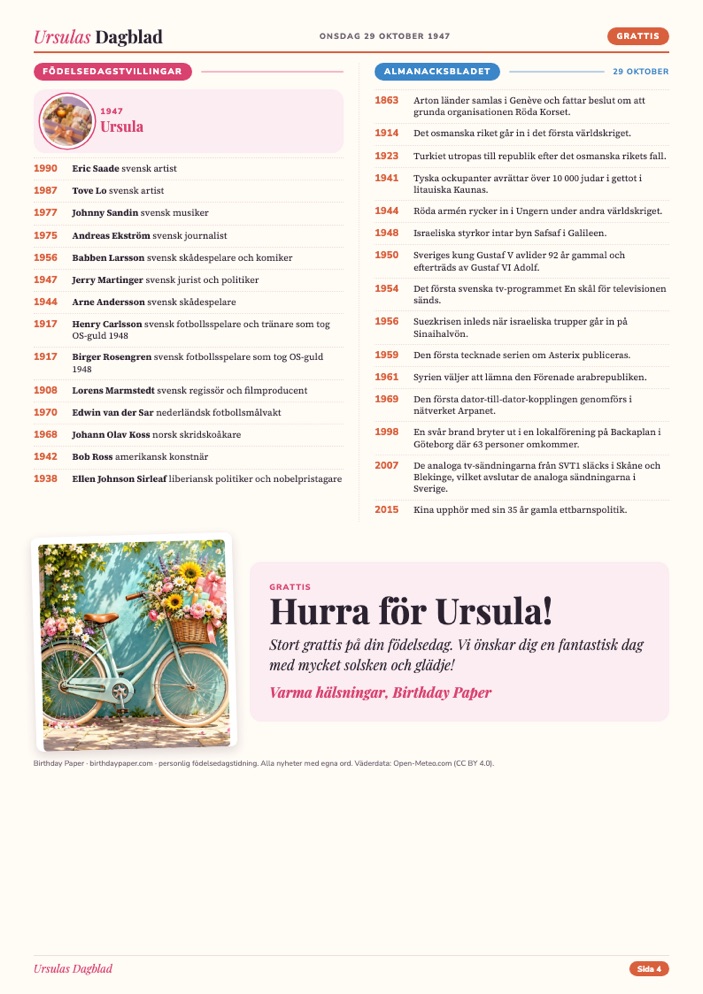 Ursulas tidning, sida 4