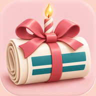 App-Symbol Birthday Paper